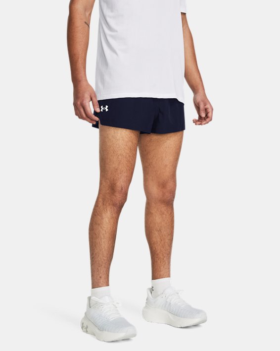 Men's UA Launch Split Perf Shorts in Blue image number 0
